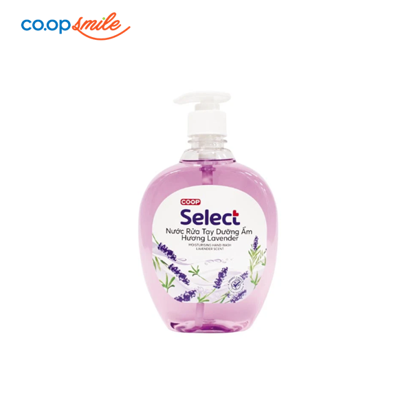 Nước rửa tay Co.op Select hương Lavender 510g