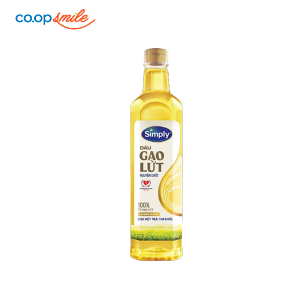 Dầu gạo lứt Simply 1L