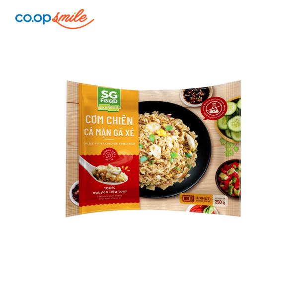 Cơm chiên cá mặn gà xé SGFOOD 250g (đông lạnh)