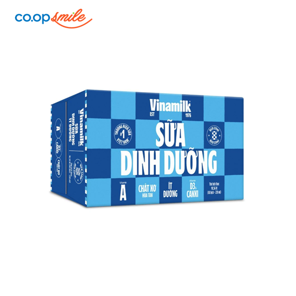 Sữa dinh dưỡng Vinamilk ít đường thùng 48x220ml