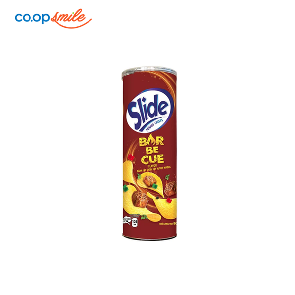 Bánh lát khoai tây SLIDE vị thịt nướng lon 100g