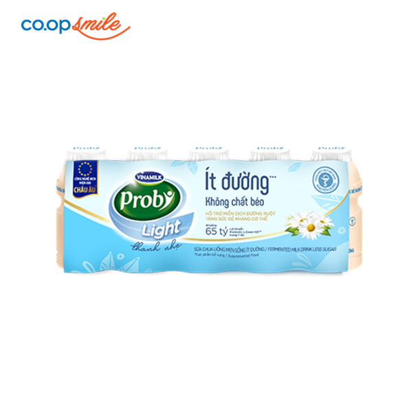 Sữa chua uống men sống Probi ít đường 5 chaix65ml