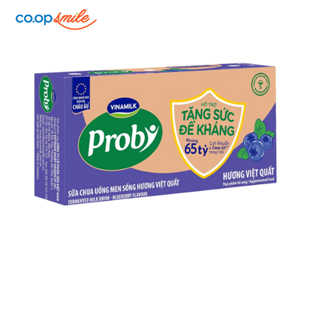 Sữa chua uống men sống Probi việt quất thùng 50 chaix65ml