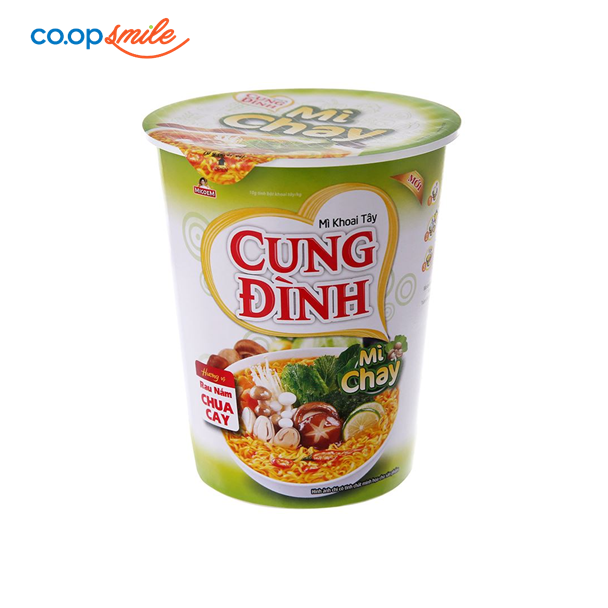 Mì Cung Đình chay rau nấm chua cay ly 69g