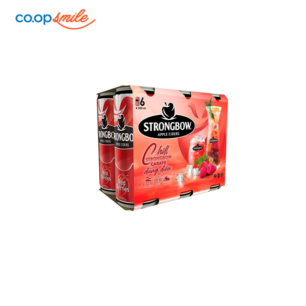 Nước táo StrongBow Red lon lốc 6x330ml