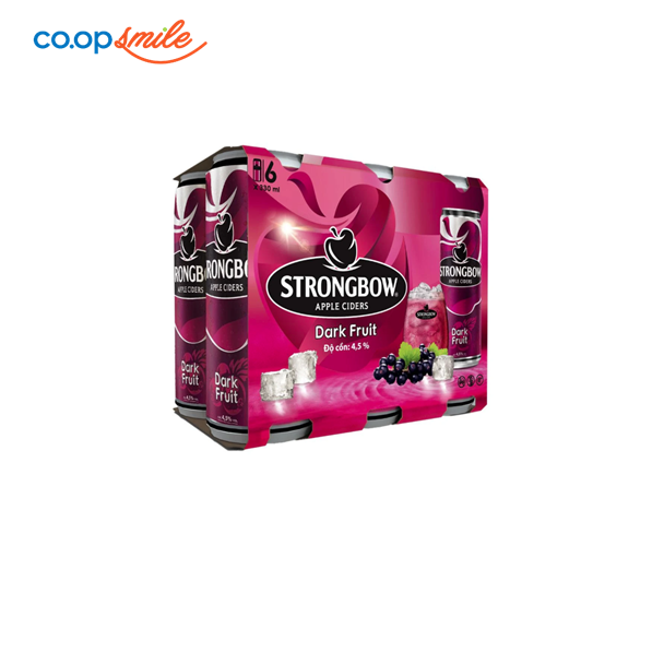 Nước táo StrongBow DarkFruit lon lốc 6x330ml