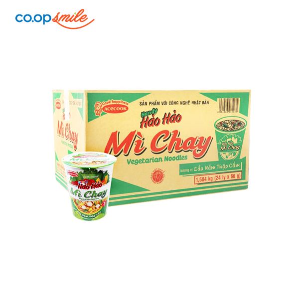 Mì Handy chay lẩu nấm thùng 24ly x 66g