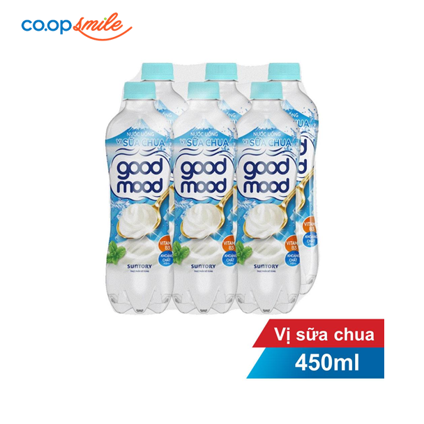 Nước uống vị sữa chua Good Mood lốc 6 chai x 450ml