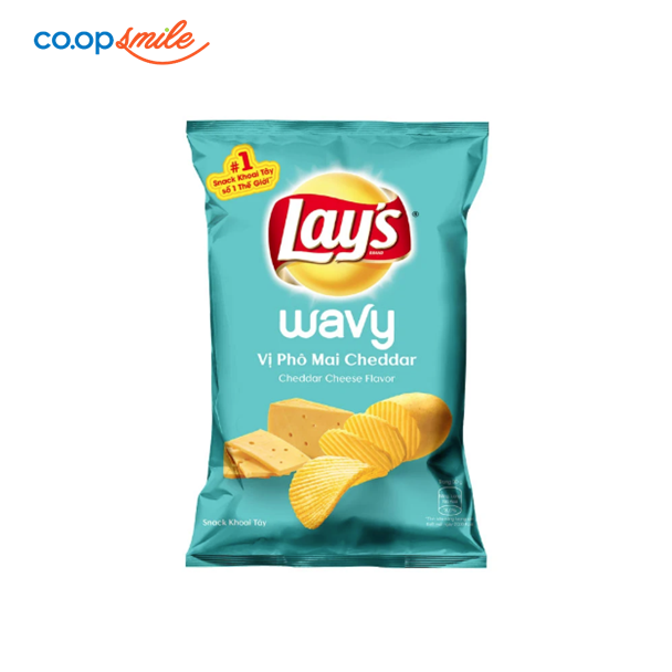Bánh Snack khoai tây LAY'S Phô mai Ched 95g