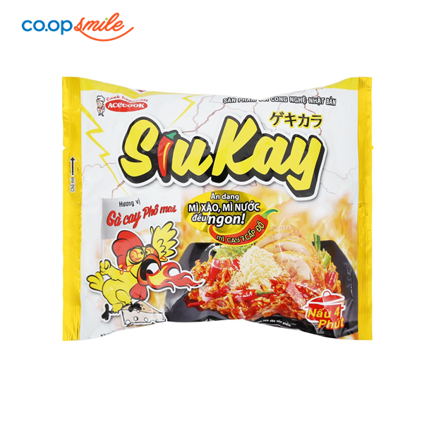 Mì Siukay gà cay phô mai 129g