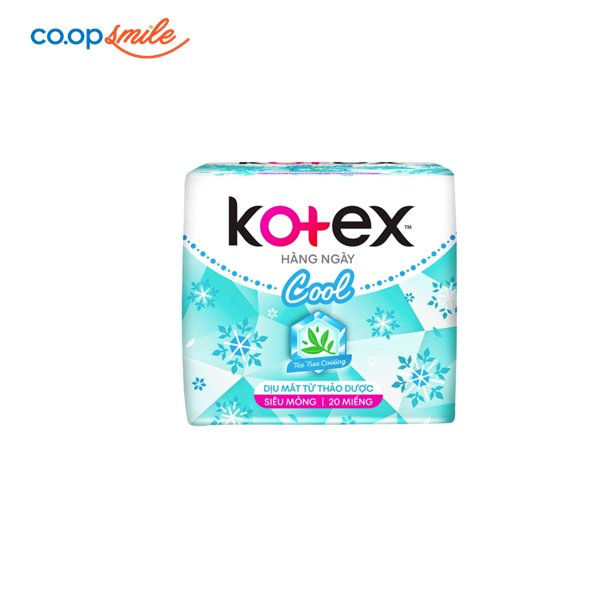 Băng vệ sinh KOTEX hàng ngày cool siêu mỏng 20M