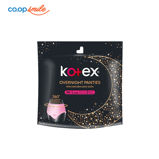 Băng vệ sinh KOTEX đêm dạng quần M L 2M
