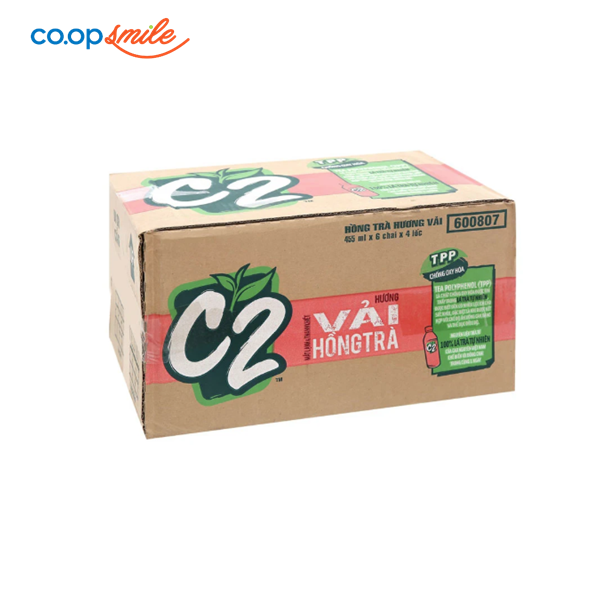Hồng trà C2 vải chai 24x455ml