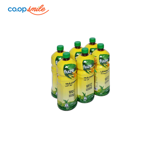 Trà chanh & sả Fuzetea lốc 6 chai x1L