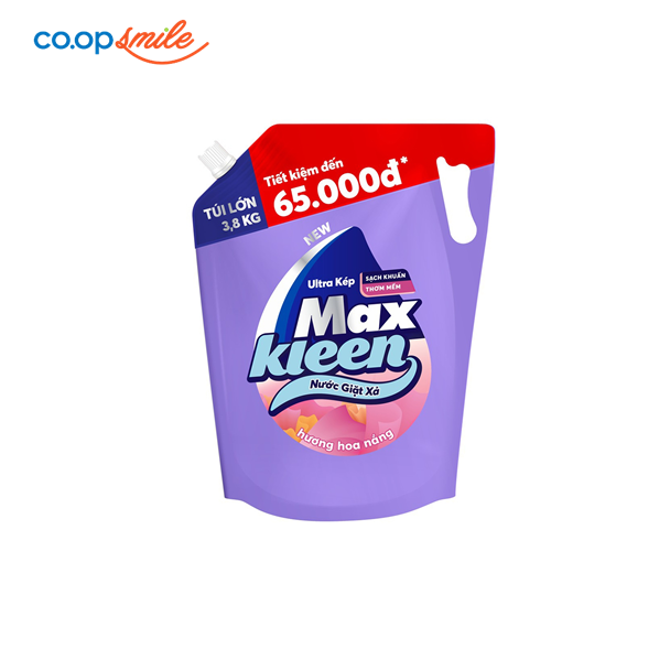 Nước giặt xả Maxkleen hương hoa nắng 3.8kg