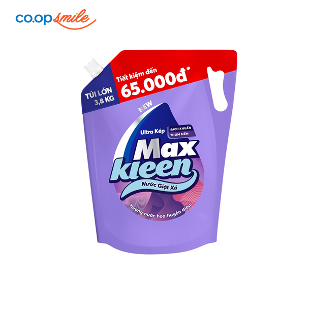 Nước giặt xả Maxkleen nước hoa huyền diệu 3.8kg