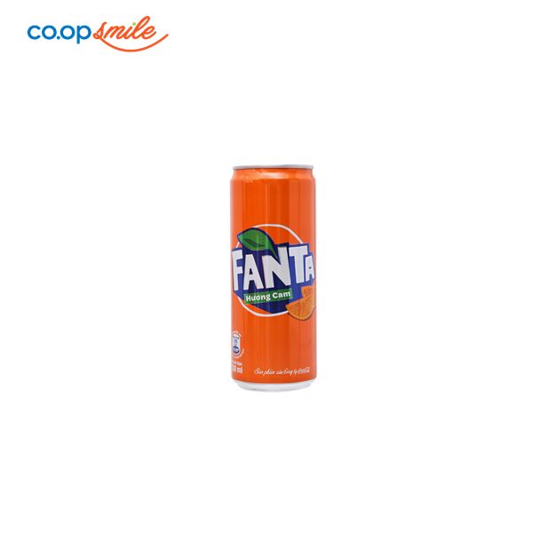 Nước giải khát Fanta hương cam lon 320ml