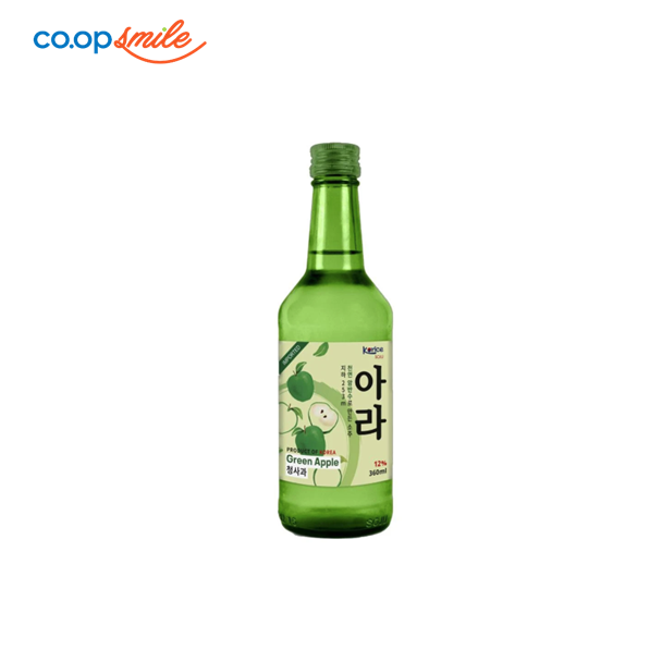 Rượu Soju Korice hương táo 12% 360ml