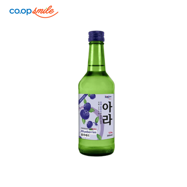 Rượu Soju Korice hương việt quất 12% 360ml