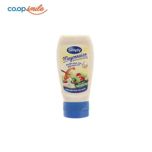 Sốt mayonnaise Simply hương gạo rang chai 230g