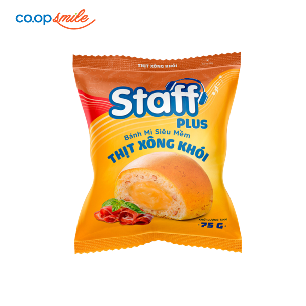 Bánh mì thịt xông khói Staff Plus 75g