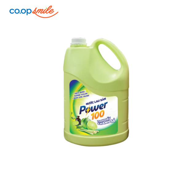 Nước lau sàn  POWER100 hương chanh sả 3.5kg