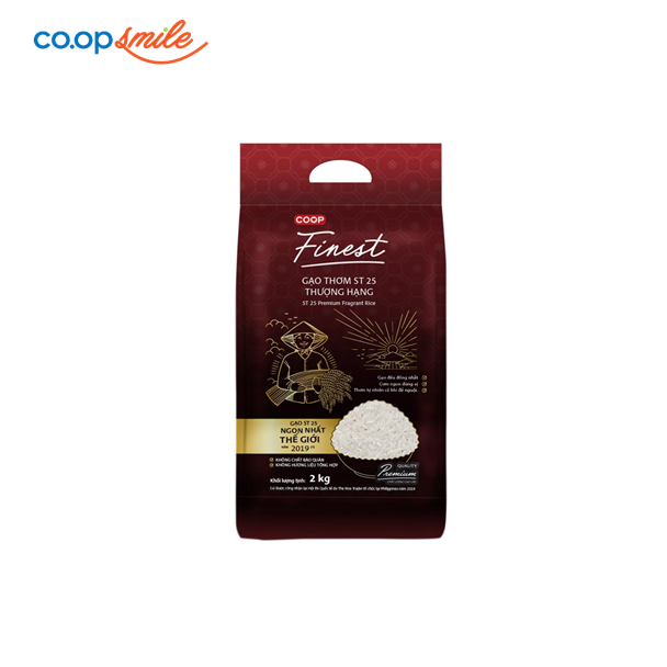 Gạo thơm ST25 Coop Finest 2kg