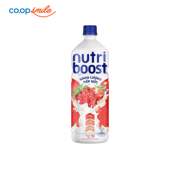 Nước uống sữa trái cây NUTRI dâu yến mạch 1L