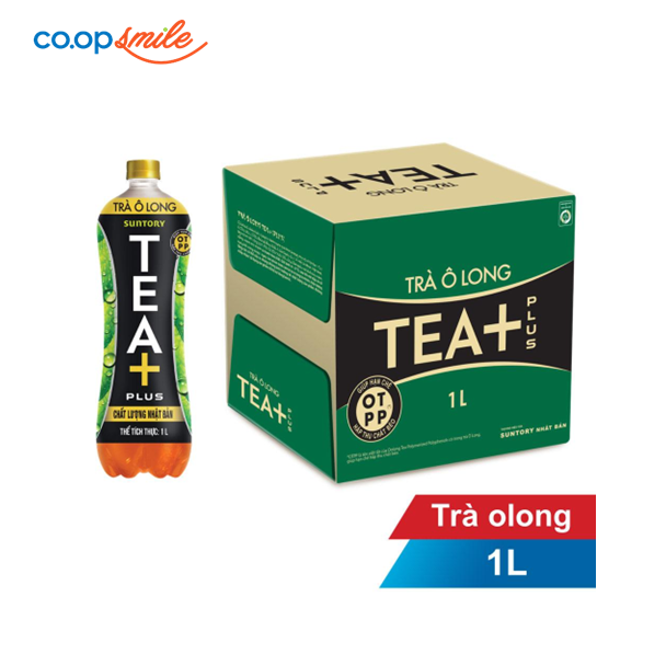 Trà Olong TEA+ PLUS chai thùng 12x1L
