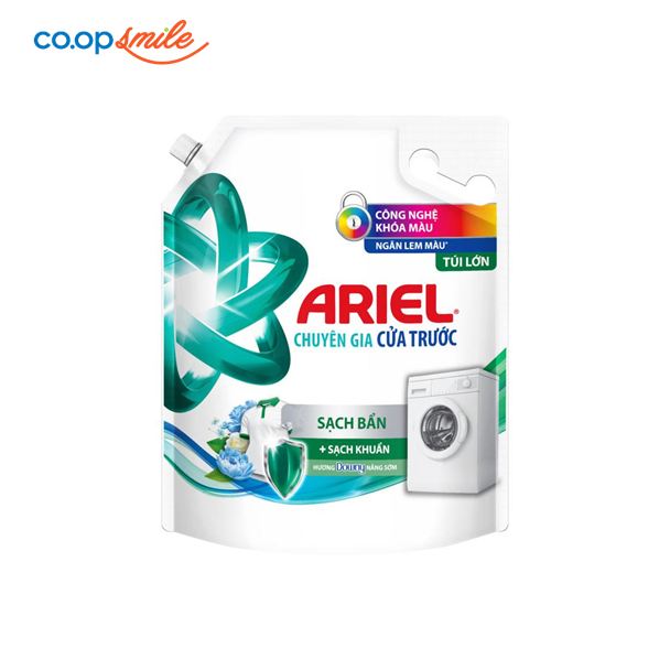 Nước giặt Ariel matic cửa trước sạch khuẩn nắng sớm túi 3.2kg