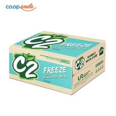 Trà xanh C2 chanh tuyết bạc hà chai 24x455ml