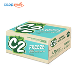 Trà xanh C2 chanh tuyết bạc hà chai 24x455ml