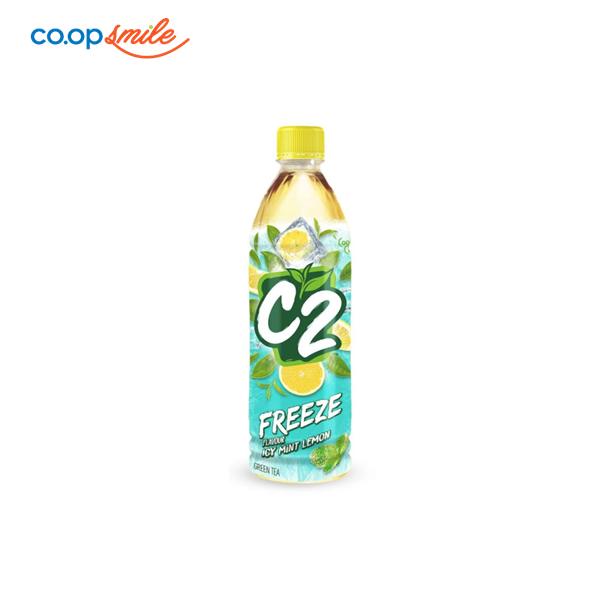 Trà xanh C2 chanh tuyết bạc hà chai 455ml