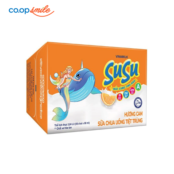 Sữa chua uống SUSU cam thùng 48x80ml