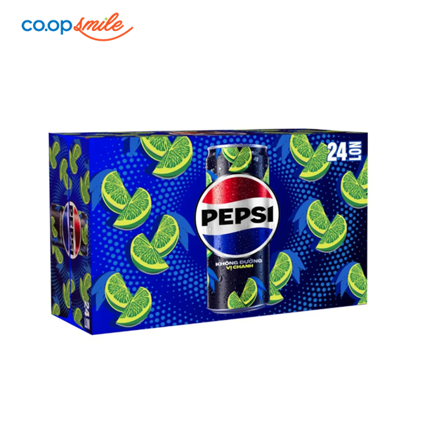 Nước giải khát Pepsi zero calo chanh thùng 24x320ml