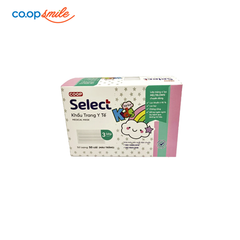 Khẩu trang y tế trẻ em Co.op Select 3 lớp 50 cái