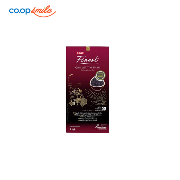 Gạo lứt tím than Coop Finest 1kg