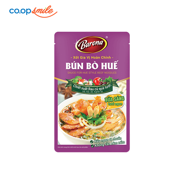Xốt gia vị hoàn chỉnh bún bò Huế Barona 110g