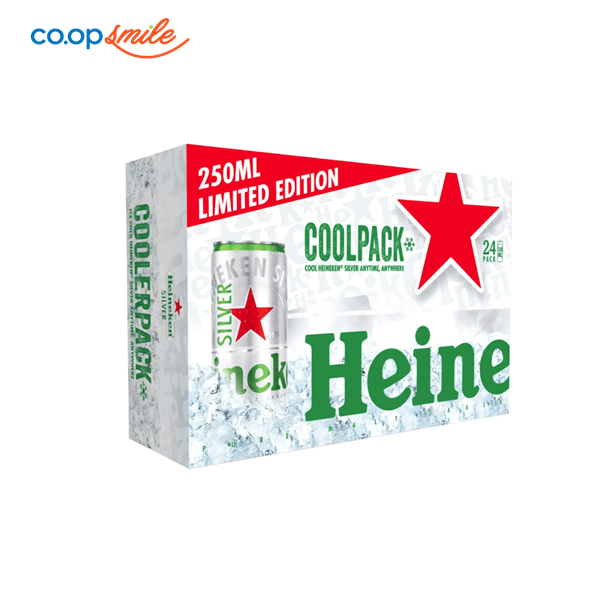Bia Ken Silver CoolPack 24x250ml