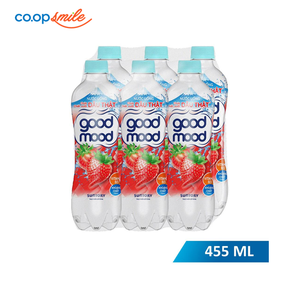 Nước uống vị dâu Good Mood lốc 6 chai x 450ml