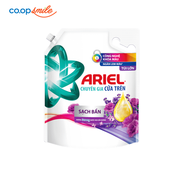 Nước giặt Ariel cửa trên sạch bẩn oải hương 3.2kg