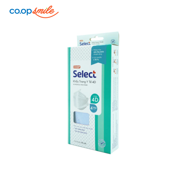 Khẩu trang y tế 4D CoopSelect 10 cái
