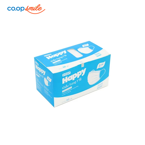 Khẩu trang y tế Coop Happy 3 lớp 50c