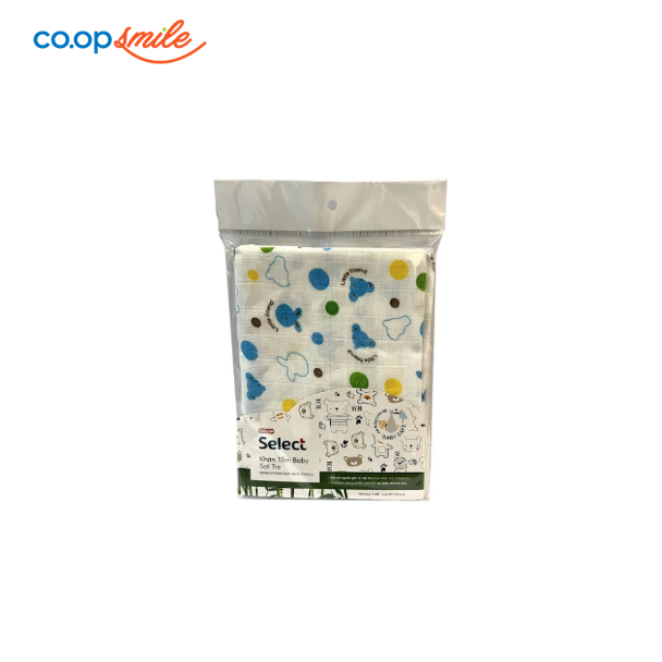 Khăn tắm baby sữa tre Co.op Select 80×80