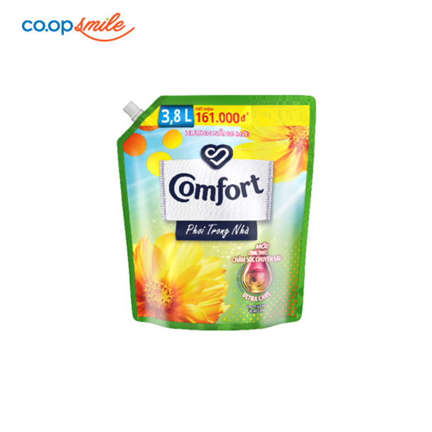 Nước xả COMFORTphơi trong nhà hương nắng mới túi 3.8L