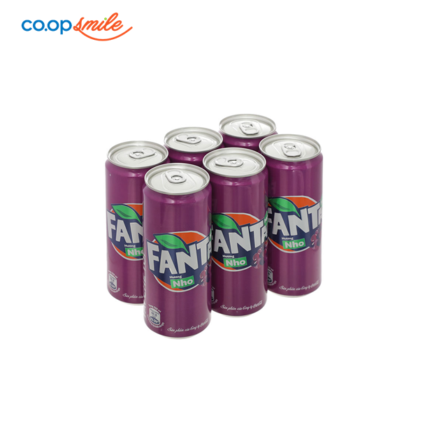 Nước giải khát Fanta nho lon cao lốc 6x320ml