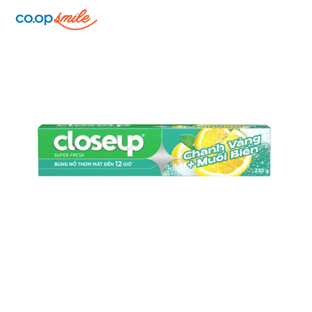 Kem đánh răng Closeup chanh + muối biển 230g