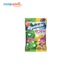 Kẹo mềm ALPENLIEBE 2 chew chanh dây hạt chia gói 84g