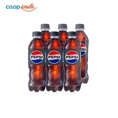 Nước ngọt có ga Pepsi không calo chai 6x390ml