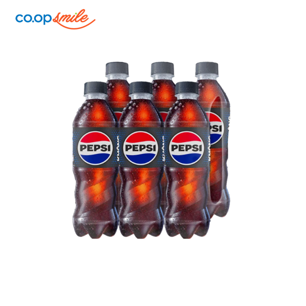 Nước ngọt có ga Pepsi không calo chai 6x390ml